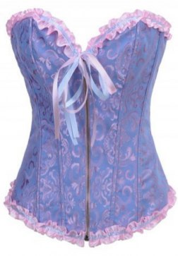 Victorian Jacquard Tapestry Zipper Corset Bustier