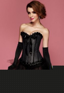 Strapless Polka Dot Corset