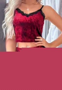 Holiday Vixen velvet Pajama Set