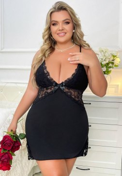 Plus Size Promise To Be True Babydoll Set