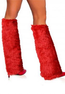 Faux Fur Leg Warmers