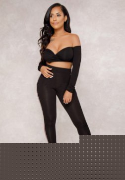 Sexy Off The Shoulder Two Pieces Set