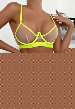 New In Town Mesh Bra Set