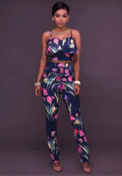 Floral Print Two Piece Set