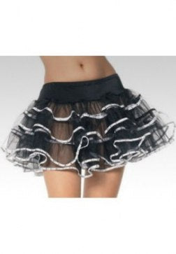 Sexy Translucent Layered Mini Skirt
