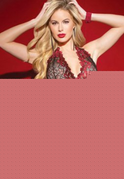 Sexy Red Lace Bra Set