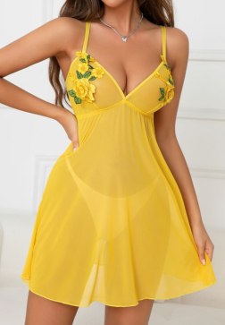 Mesh Applique Babydoll