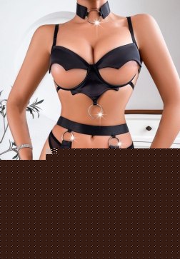 Midnight Bat Bra & Garter Set