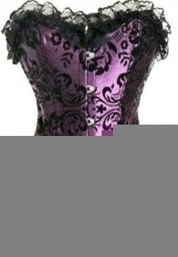 Victorian Chinese Flower Brodace Corset Bustier