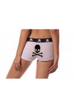 Women's Skull Print Boxer Panties