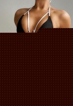 Ring Linked Triangle Thong Bikini Swimsuit