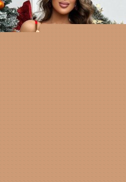 Sexy Holiday Naughty Vixen Lingerie Costume