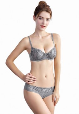 Sheer Lace Bralette Set