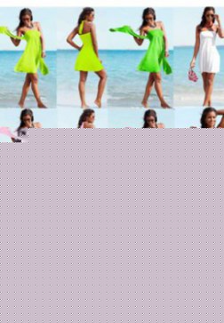 Strapless Ribbon Wrapped Cover-Up