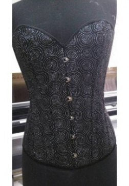 Gothic Beads Print Corset