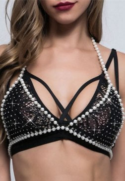 Shimmering Rhinestone Bralette