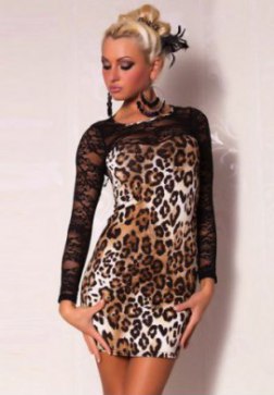 Sexy Leopard Prints Mini Dress