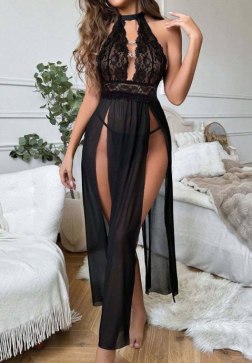 Seductive Flyaway Gown Set