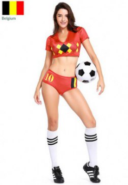 Sexy Belgium National Team World Cup Cheerleader Costume