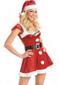 Santa Mini Dress Costume