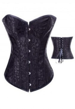Gothic Floral Tapestry Overbust Corset
