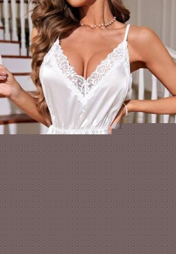 Lace Me Up Satin Babydoll