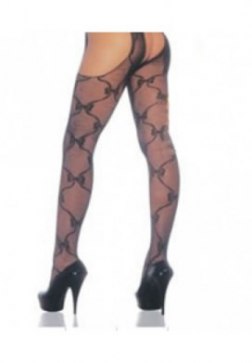 Bow Lace Garterbelt Pantyhose