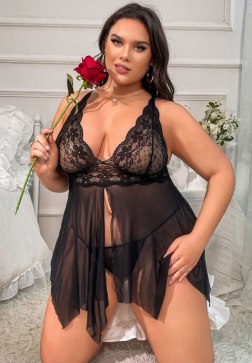 Plus Size Natasha Babydoll Set