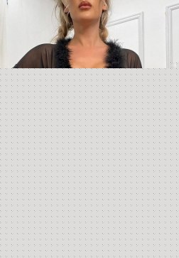 Provocative Marabou Robe