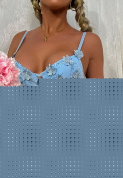 Midnight Mesh Applique Teddy