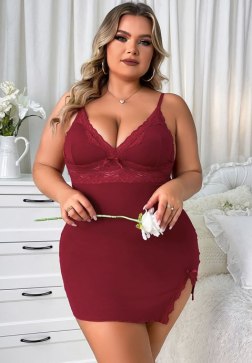 Plus Size All Of Me Lace Babydoll