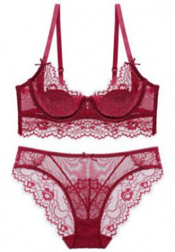 Floral Lace Lingerie Push up Bra Sets