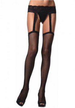 Thigh High with Lace Garterbelt