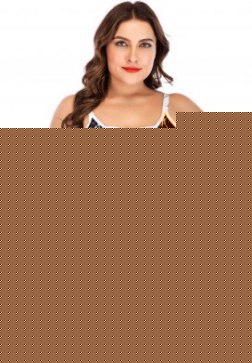 Plus Size Criss-cross Two Piece Swimsuit