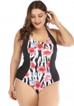 Plus Size Tropical Getaway Bikini Set