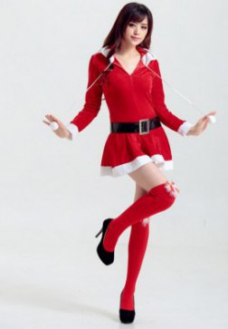 Sexy Honey Christmas Hooded Costume
