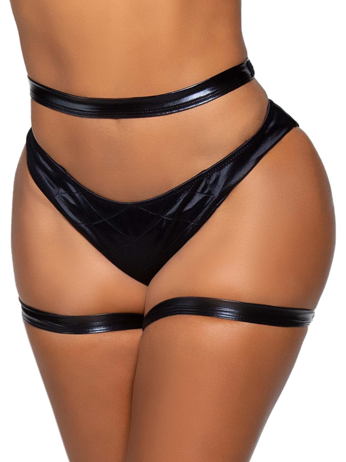 Wet Look Butt Harness