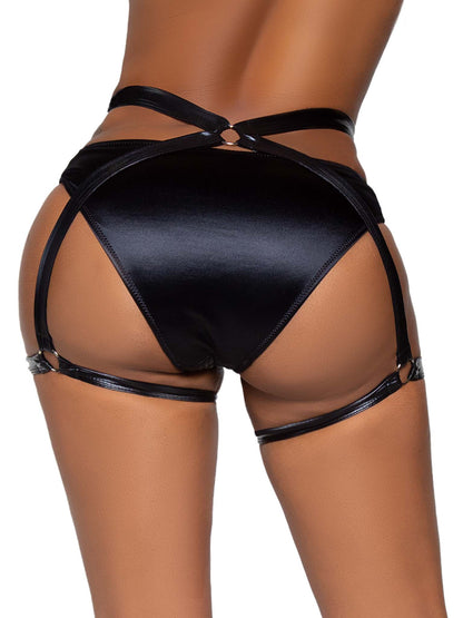 Wet Look Butt Harness
